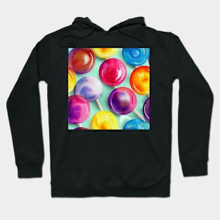 Watercolor lollipop pattern Hoodie